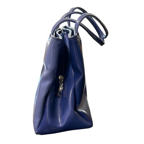 Jeanne Lottie Women's Handbag Purse Minimalist Purple Ombre Shiny - Picture 2 of 8